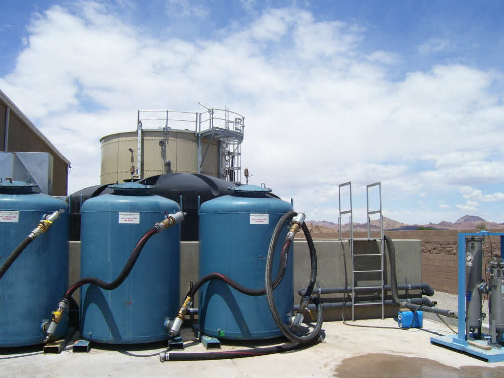 The in situ bioremediation (ISB) system used for the treatment of perchlorate-impacted groundwater prior to implementation of the current groundwater treatment system.  The ISB system was operated from 2006 through 2012 and removed more than 50,000 pounds of perchlorate from groundwater during that time period.