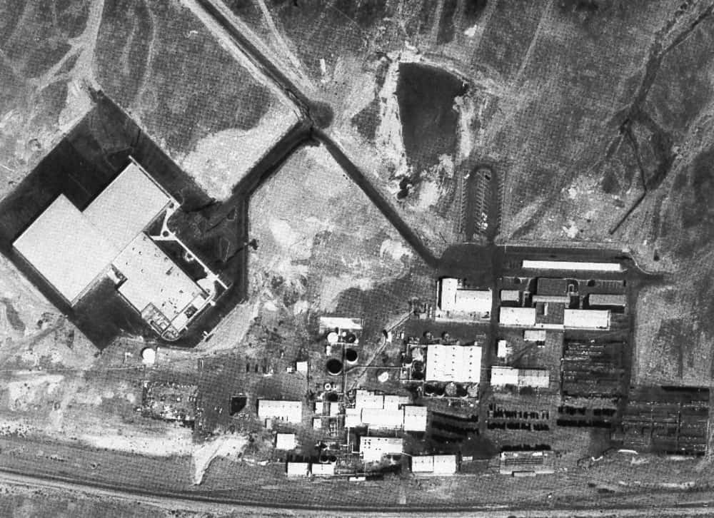 Aerial view of the PEPCON facility near Henderson, Nevada.  The facility operated from 1958-1988.