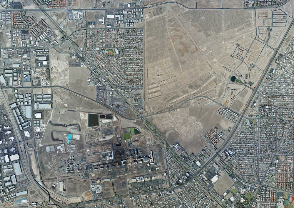 The BMI Complex is located near Henderson, Nevada, southwest of the intersection of Warm Springs Road and Boulder Highway.